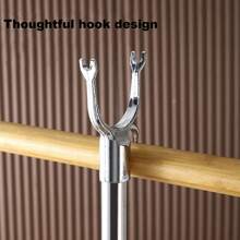 1pc Stainless Steel & Plastic Clothes Drying Rack, Balcony Hanger Thickened Laundry Pole Clothesline Organizer Dress Pants Shoes Jeans Boots Skirt,Spring,Minimalist,Summer Tops - Multicolor - View 7