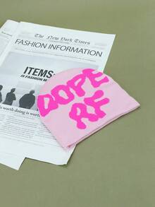 Unisex Thư Jacquard Mũ len dệt kim, Sản phẩm thiết yếu trượt ván Hip-Hop Streetstyle, Một kích thước phù hợp với tất cả - Nhiều màu - Xem 13