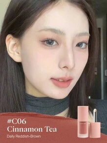 JOOCYEE C06 Cinnamon Tea Liquid Lipstick, Multi-Purpose - C06 Cinnamon Tea - View 9
