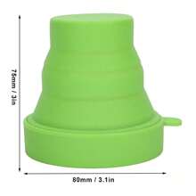 2 copas menstruales viva cup con kit de vaso esterilizador y Bolsa de viaje - Blanco - Ver 3