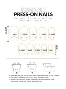 24 件中方形简约棕白色牛斑法式全覆盖假指甲，适合女性和女孩，可立即提升您的外观，附带 1 片果冻凝胶和 1 条锉刀，果冻胶随机发货 - 彩色 - 查看 4