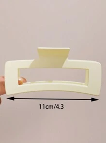 4/3/1pc Women's Fashion Hair Claws Square New Year's Solid Hair Claws Retro Simple High-End Hair Clips Large Frosted Hair Clips Red Hair Accessories Headdress,Claw Clips,Hair Jaw Clip,Hair Clutch