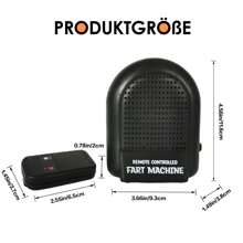 1 pieza de juguete de control remoto de máquina de pedos, regalo de broma portátil y práctico para adultos - Negro - Ver 11