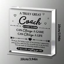 Regalos acrílicos para agradecimiento, linda decoración de escritorio, letrero acrílico, decoraciones de mesa, regalos de apreciación para béisbol, baloncesto, fútbol, hockey y hogar