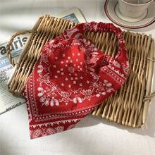 1件复古头巾，新款时尚女士发带，弹性透气头巾，发饰，发帽，头巾，睡眠帽 - 彩色 - 查看 8