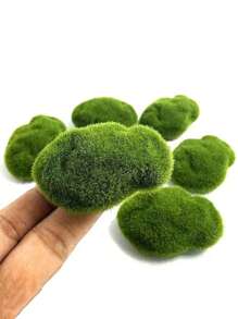 5/30pcs Simulation Moss Green Grass Micro Landscape Figures,Miniature Decoration For Mini DIY Fairy Garden Aquarium Fish TankOutdoor Decor, Valentine Day, Gift Gifts Birthday Graduation,Garden Decor,Outdoor Plant,Gardening,Fake Flowers - Green - View 2