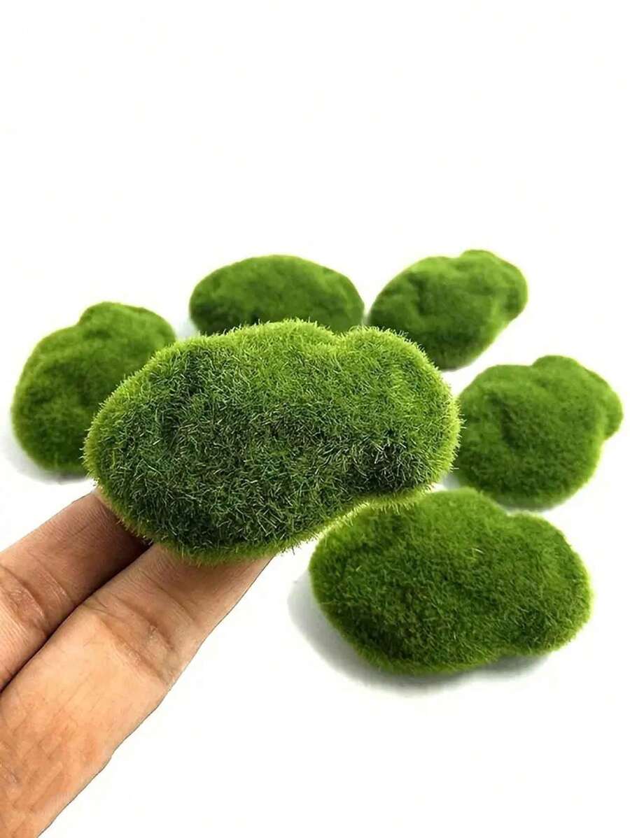 5/30pcs Simulation Moss Green Grass Micro Landscape Figures,Miniature Decoration For Mini DIY Fairy Garden Aquarium Fish TankOutdoor Decor, Valentine Day, Gift Gifts Birthday Graduation,Garden Decor,Outdoor Plant,Gardening,Fake Flowers