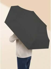 1pc Mini Compact Pocket Umbrella For Women Light 5 Folding Sun Protection Sun And Rain Small Card Bag Umbrellas Paraguas, Back To School Supplies Summer Cooling,Beach,Travel