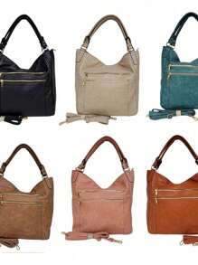 Bolsa Feminina Vintage De Ombro Reforçada o - Marrom - Visão 7