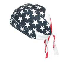 CTM Men's Cotton American Flag Do Rag Cap, Available In American Flag,  One Size Cotton Du Rags - American Flag - View 1