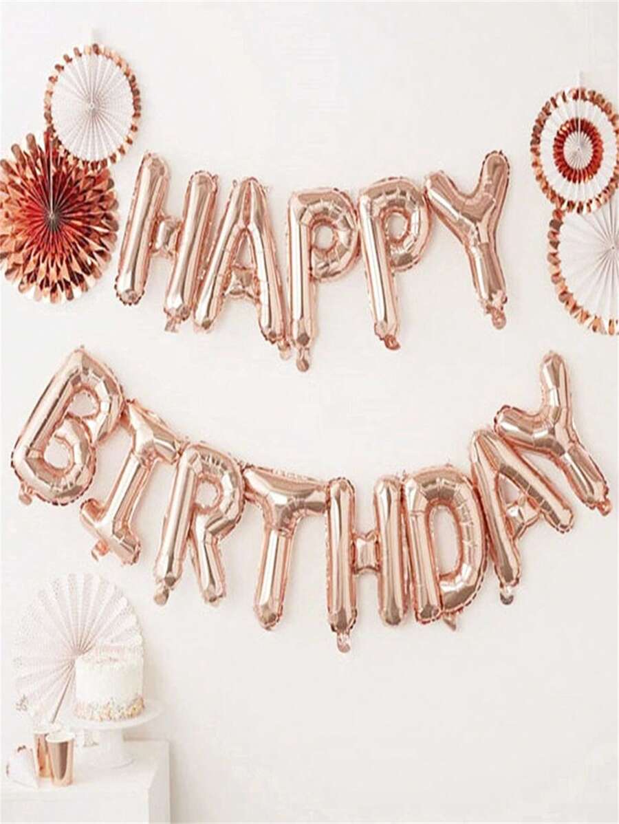 42-teiliges Roségold-zahlenballon-set, 81,3 Cm, Party-dekoration Zum 10. Geburtstag, 10 Jahre ...