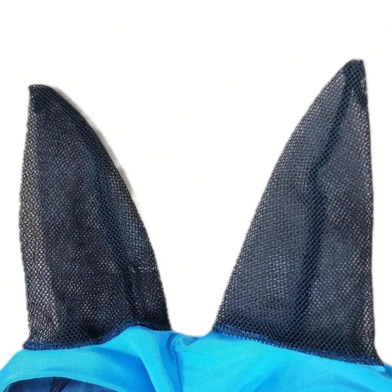Masque Respirant Pour Cheval – Protection UV Et Anti-Moustiques – Filet De Nez Teslin – Équitation Confortable Et Léger – Taille M