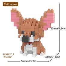 Pet Dog Cute Border Collie Corgi Teddy Toy Building Blocks Gift Ornaments Room Decoration,Border Collie,Corgi,Building Blocks,Mini Schnauzer,Cavalier Dog - SCB8841 - View 25