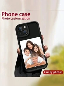 1pc Customizable Personalized Pattern Silicone Full Coverage Lens Protection Phone Case Compatible With Apple IPhone 16, 15, 14, 13, 12, 11 ProMax