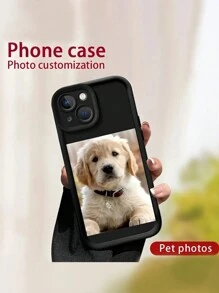 1pc Customizable Personalized Pattern Silicone Full Coverage Lens Protection Phone Case Compatible With Apple IPhone 16, 15, 14, 13, 12, 11 ProMax
