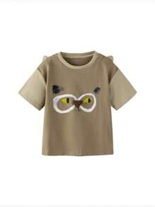 mini bala Young Boy Short-Sleeved T-Shirt Summer Skin-Friendly Children's Top