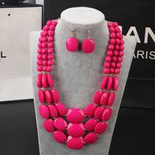 Conjunto de jóias feitas à mão Bohemian Chic - Disponível em múltiplas cores, design multifuncional e de camadas múltiplas, adequado para todas as estações, ótimo para presentear e uso diário 1 conjunto
