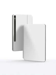 阿拉伯语键盘保护套适用于 Galaxy Tab S10+ S9 FE+ Plus S8+ S7 FE Plus S9+ S8+12.4 英寸 S9 FE S10 FE 10.9 S8 S7 11 英寸平板电脑键盘保护套磁性背光触控板白色 - 白色-阿拉伯語 - 查看 8