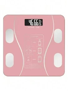 Bascula Corporal Digital Inteligente Electrónica Bluetooth Indicador De Grasa Corporal - Rosa - Ver 4