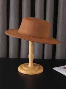 1 pezzo/2 pezzi/5 pezzi Cappello piatto in morbida lana - Bordo corto per protezione solare - Stile classico, adatto per attività all''aperto
