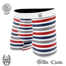 Pitbull American Kit 5 Cuecas Boxer Masculino Estampadas Cueca  Box Masculina