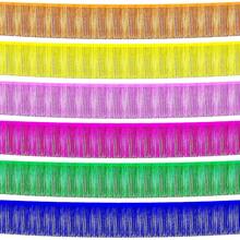 10Ft Metal Foil Tassel Banner, Metal Tassel Curtain Wall Hanging Background Tinsel Drapes Skirting Decor, Suitable For Decorating Parade Floats, Single Party, Weddings, Birthdays, Halloween, Easter Day, Party Decorations, Back To School Valentine Day