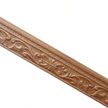 230cmx8cm Thicken 3D Pattern Embossed Foam Self-Adhesive Skirting Wall Sticker Waterproof Anti Dirt Soft Wall Decoration Lines