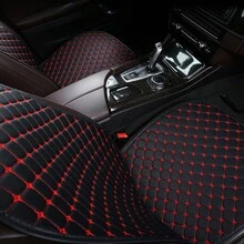 2 pièces Coussin de siège de voiture universel confortable Coussin de siège avant de voiture universel toutes saisons Étoile Broderie Siège simple avant avec dossier antidérapant (1 siège avant + 1 dossier )