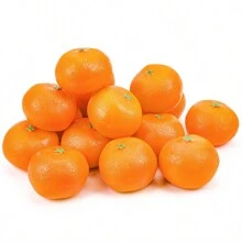 16 Pcs Artificial Oranges, Decorative Fake Oranges For Decoration Lifelike, Realistic Fake Fruit Oranges For Christmas Home Kitchen Festival Party Decoration