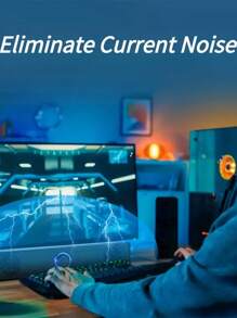 AIRUIKA 帶音量旋鈕的有線桌面電腦揚聲器，可連接電視、電腦和其他設備。 - 黑色 - 查看 6