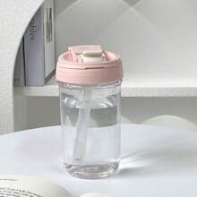 VANLFY 500ml Clear Coffee Glass Mug With Pink Handle - Pink - View 5