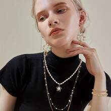 500入組4mm CCB銀色和金色圓形間隔珠，光滑的散珠，適用於DIY手鏈珠寶製作工藝 - 500pcs - 查看 6