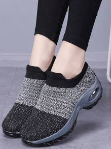 Women's Comfortable Breathable Mesh Sneakers - Grey - View 5