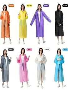 1 pieza Impermeable con capucha conveniente y de moda, adecuado para ciclismo, senderismo, pesca, campus, viajes, unisex, resistente al agua, cortavientos, secado rápido, puños elásticos, fácil de usar y transportar, equipo esencial para exteriores