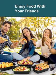 10/50 piezas Contenedores para preparación de comidas, Recipiente reutilizable para preparación de alimentos de 26 onzas con tapa, Caja de almuerzo desechable, Recipiente de almacenamiento de alimentos de plástico - Apilable, apto para congelador y lavavajillas - Negro - Ver 10