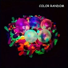 20 个 10 英寸霓虹灯荧光气球，彩色夜灯派对气球，圣诞节 - 混色 - 查看 5