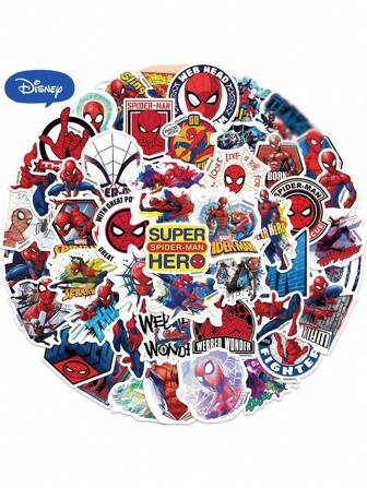 50 st tecknade graffiti-klistermärken för att dekorera bärbara datorer, resväskor, vattentät DIY-dekal