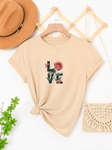 Women T-Shirts - 米色 - 查看 1