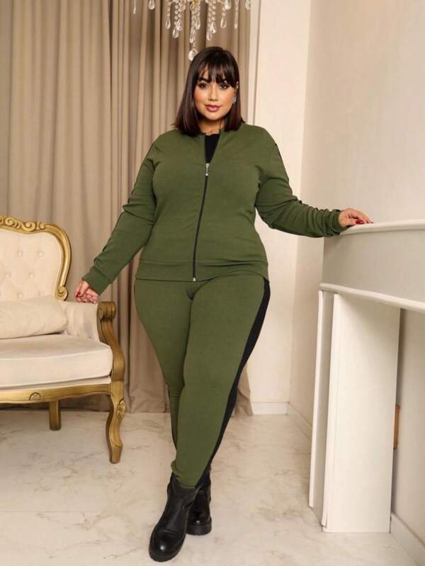 conjunto de inverno plus size de faixa