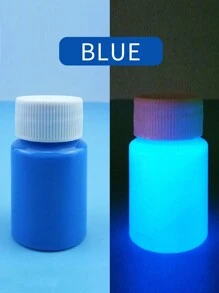 1pc 20g Waterproof Luminous Pigment Water-Based Paint Night Reflection Coating Suitable For Painting, Graffiti, Warning Sign Back To School