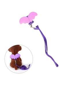 Pet Cat Dog Angel Wing Shaped Traction Rope Vest Harness Nylon Strap