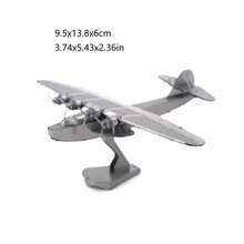 3D Metal Assembly Model DIY Stainless Steel Buckle Puzzle Airplane Model, No Glue Required, Birthday Gift, Decor Display, Bomber, Mars Probe, Moon Lander, Helicopter - Multicolor - View 11