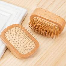 Văn bản có thể tùy chỉnh 1 Lược mát-xa kinh tuyến vuông dành cho nam và nữ để mát-xa da đầu dày/mỏng/xoăn/khô, lược chải tóc mát-xa Túi khí đệm khí Lược tạo kiểu tóc Phụ kiện thích hợp cho mọi loại tóc, phải có cho quà tặng ngày lễ - Nhiều màu - Xem 5