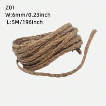 Cinta de cuerda de yute natural de 5 metros/rollo, lazo DIY para manualidades decorativas de bodas, fiestas y envoltorios de regalo hechos a mano estilo vintage - 5 metros - Ver 17