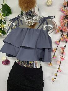 Women Tank Tops & Camis - 深灰色 - 查看 3