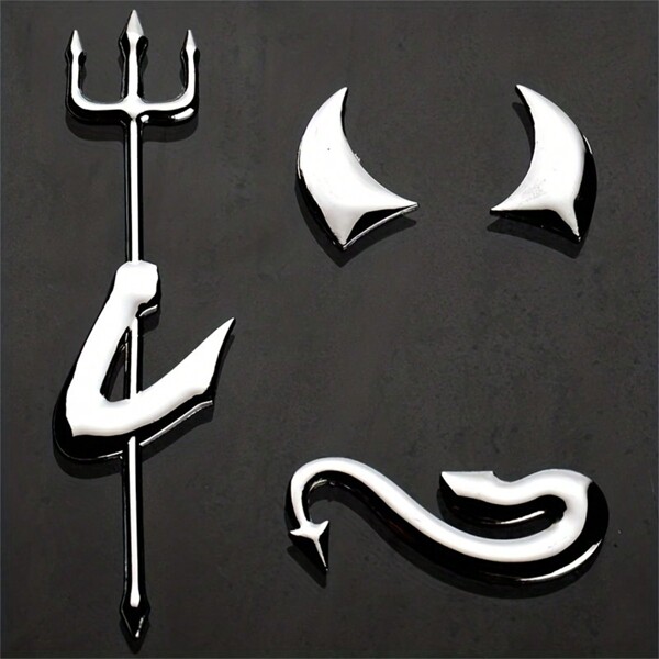3D Devil Car Sticker Custom  Stickers Horns Car Styling Car Accessories Funny Decal