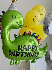 1 个恐龙主题生日气球，适合派对装饰 - 非常适合生日、毕业典礼等