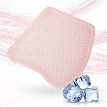 Đệm ghế ô tô thoáng khí đa năng, Đệm ngồi dạng gel giảm áp lực mát mẻ, Đệm gel tổ ong trên ô tô mùa hè - Hồng - Xem 3