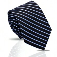 1pc Men's Classic Striped & Polka Dot Handmade Tie, Formal Business Necktie, Suitable For Banquet & Evening Formal Wear, Work & Professional Attire, Casual Italian/British Retro Style Accessories