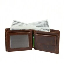 1 pieza Wallet de cuero genuino personalizado con foto, regalo personalizado del Día del Padre, pies para padre/abuelo/esposo/novio, pared personalizada para hombres, obsequio de cumpleaños para papá, plegable, snc, práctico, portátil, versátil, multifuncional, ligero, colorido, vintage, adorable, lindo, con estilo, personalizado, personalizada, bóxer, personal, novio, amigo, familia, para la escuela secundaria, la universidad, los estudiantes, estudiantes universitarios, universidad y estudiantes de secundariaUnder, escuela, secundaria secundaria
